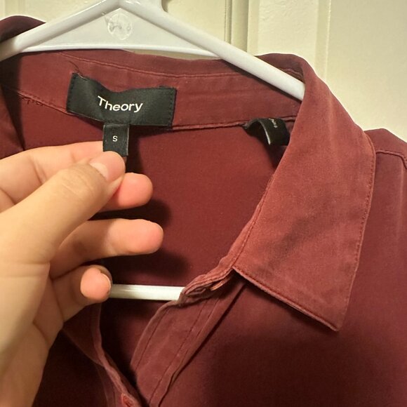 Theory Button-Front Top - Picture 3 of 4